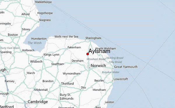 aylsham norfolk map