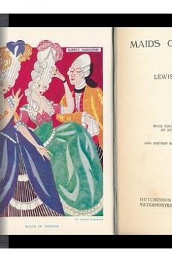 Maids-of-Honour-by-Lewis-Melville-Pseud-with-Coloured-Frontispiece-by-Aubrey-Hammond-and-Sixteen-Half-Tone-Illustra-B001DPQWSA
